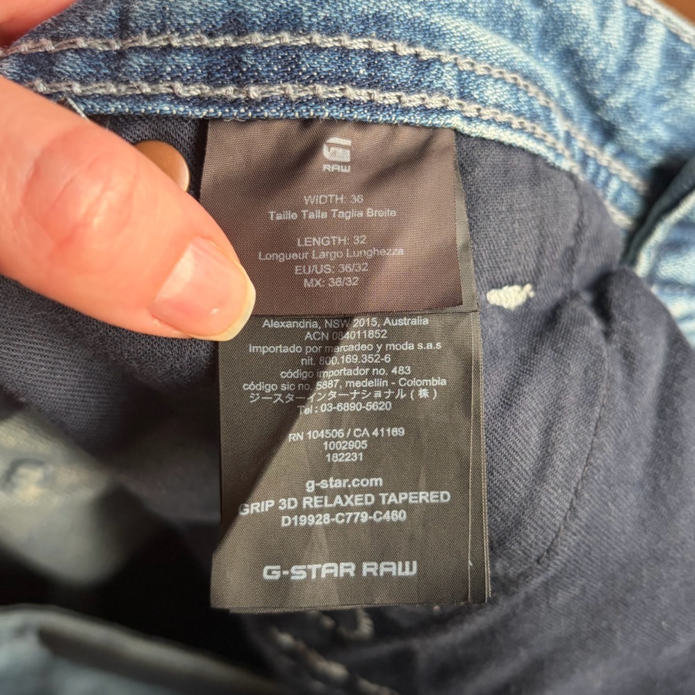 👖 G-Star RAW GRIP 3D Relaxed Tapered Jeans | Men’s 36x32 👖 - Picture 15 of 15